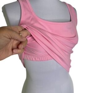 NWOT Nike Dri Fit Athletic Tank Top with Sewn in Bra Size L (12-14)